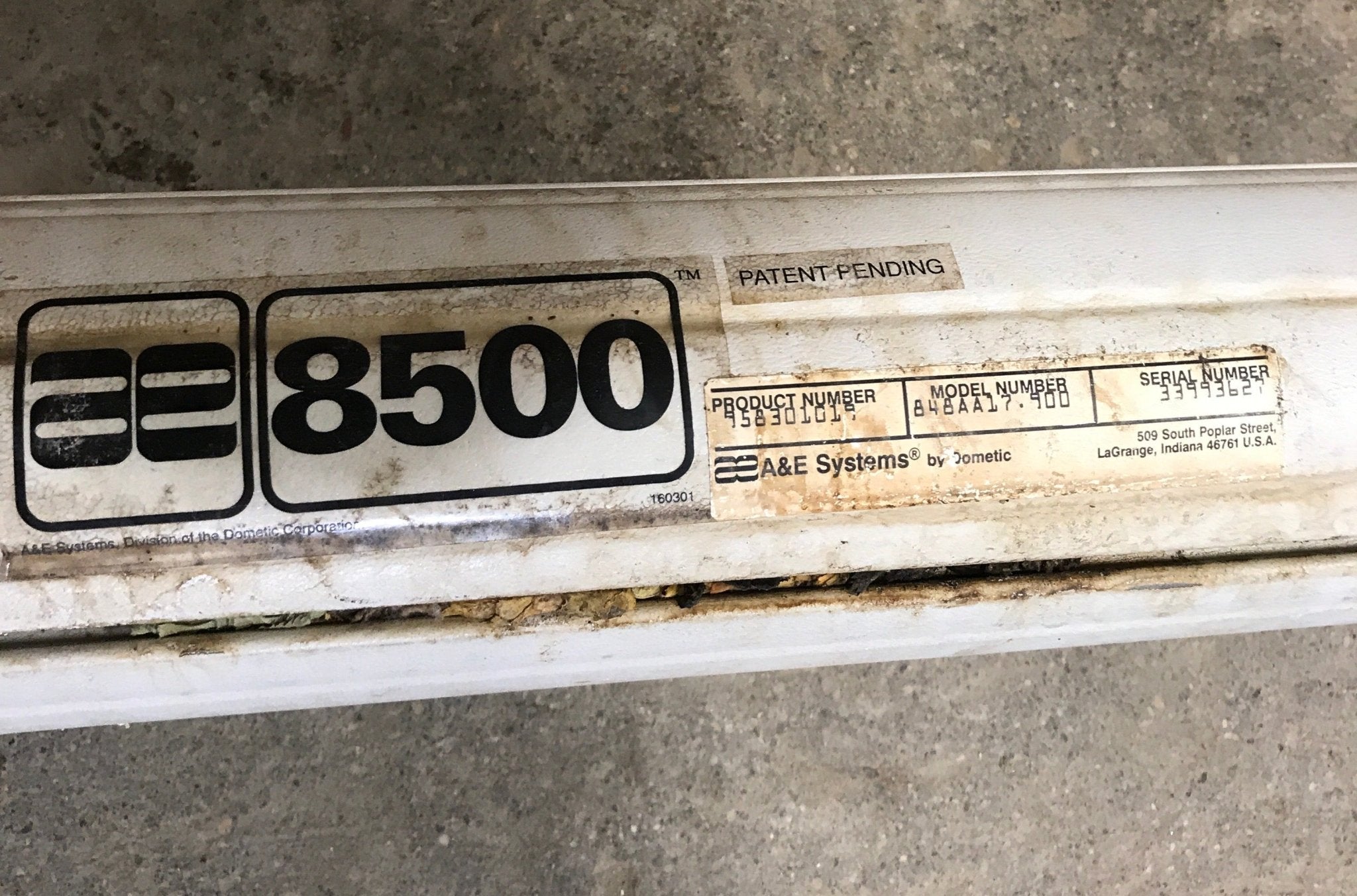 Used Dometic Awning Roller Tube 16 1/2' - Young Farts RV Parts