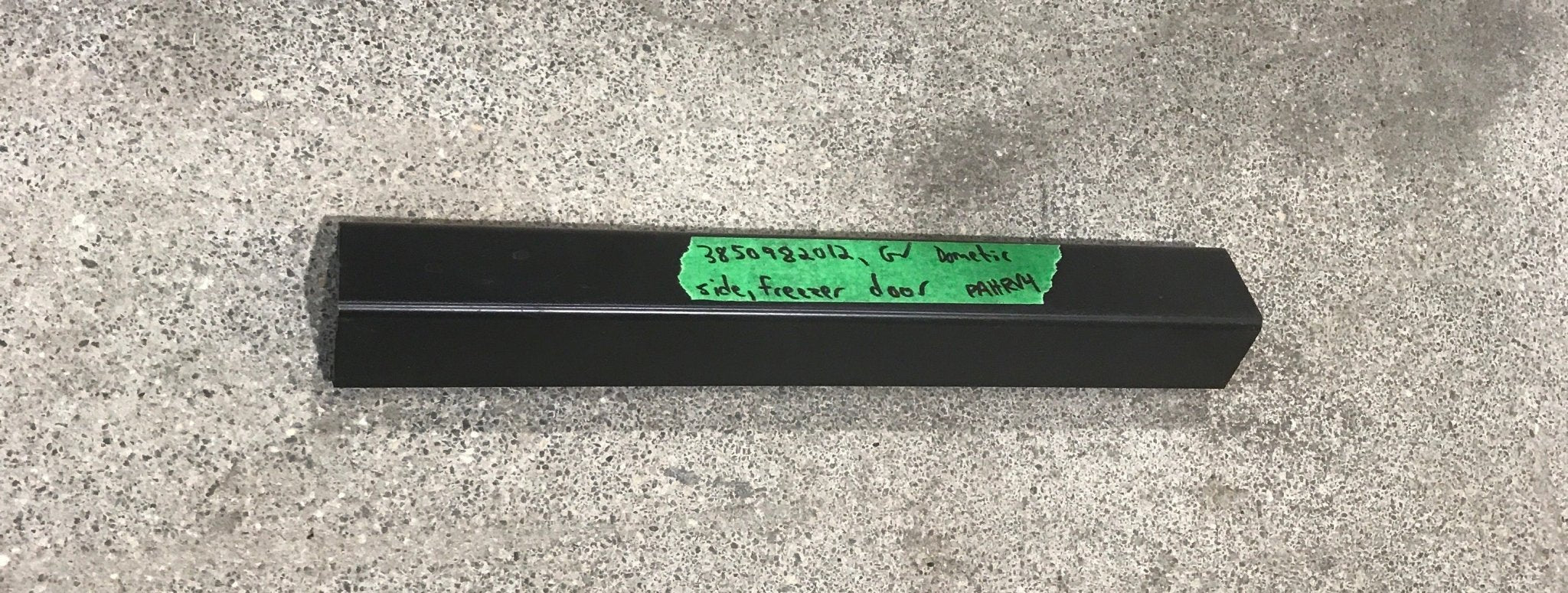 Used Dometic Black Freezer Door Side Trim 3850982012 - Young Farts RV Parts