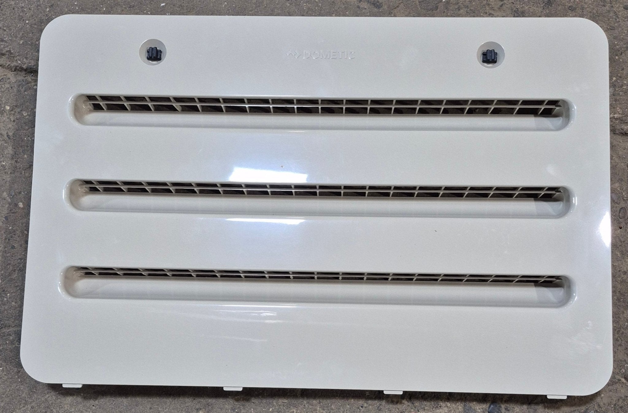 Used Dometic Champagne Air Intake Side Refrigerator Vent - NO FRAME - Young Farts RV Parts