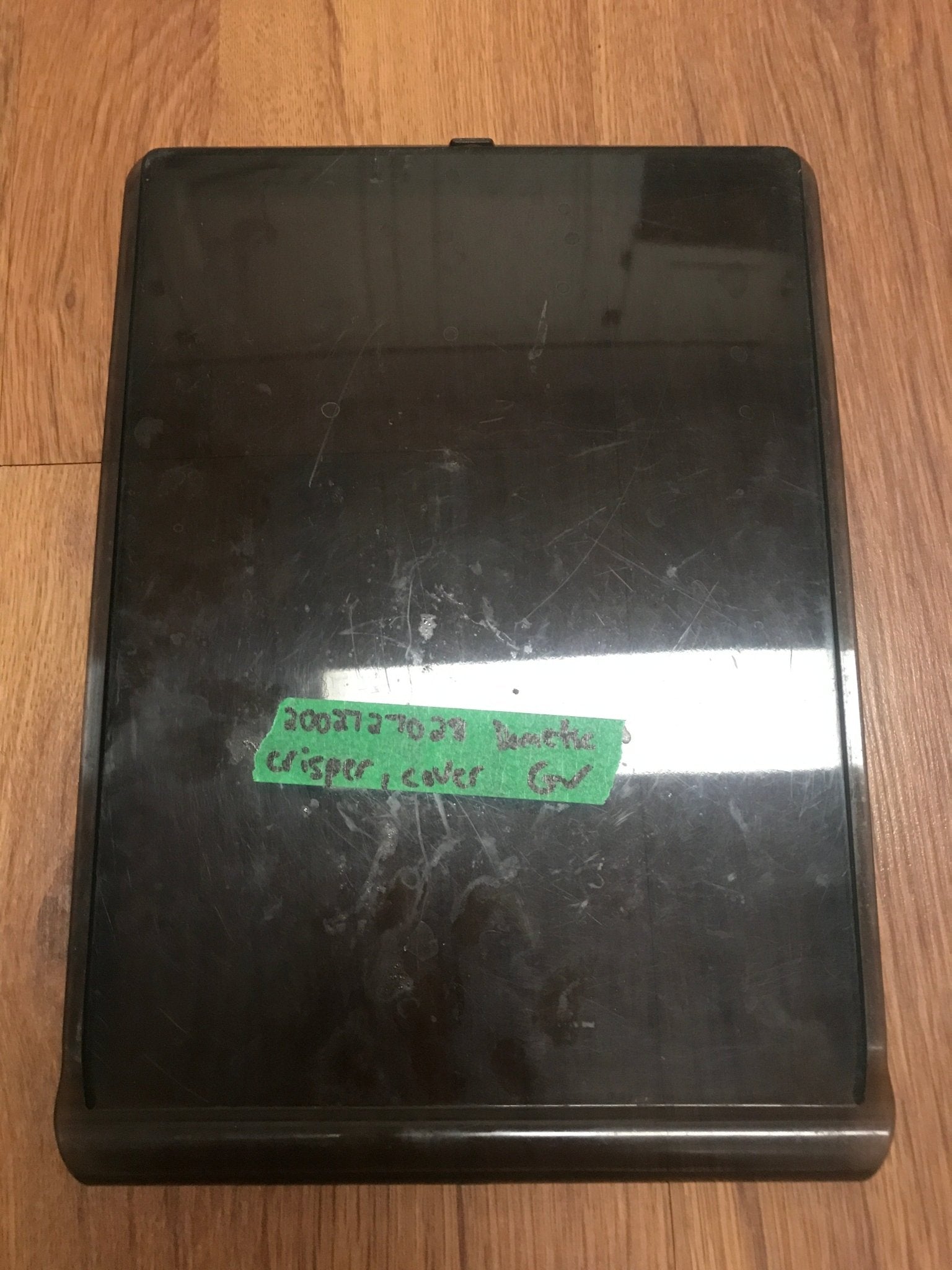 Used Dometic Crisper Bin Cover (Black) 2002727028 - Young Farts RV Parts