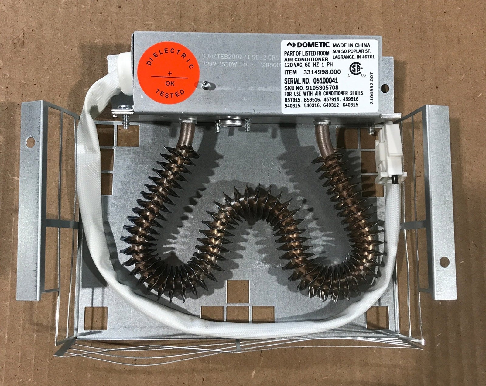 Used Dometic / Duo - therm Heat Strip, Non - Ducted - 3314998.000 - Young Farts RV Parts