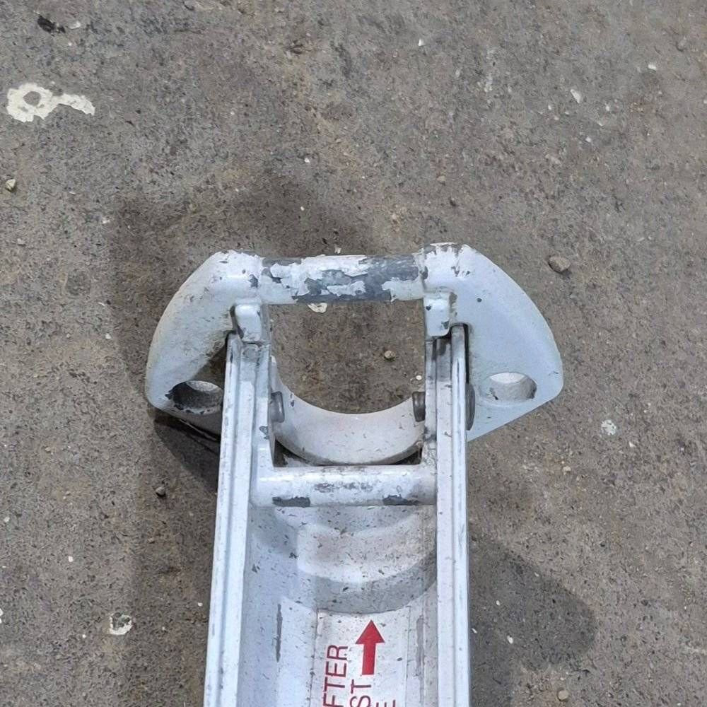 Used Dometic Lower Main Arm, Adjustable, White, 57", With Foot Pad - Sunchaser II , 3310795.004B - Young Farts RV Parts