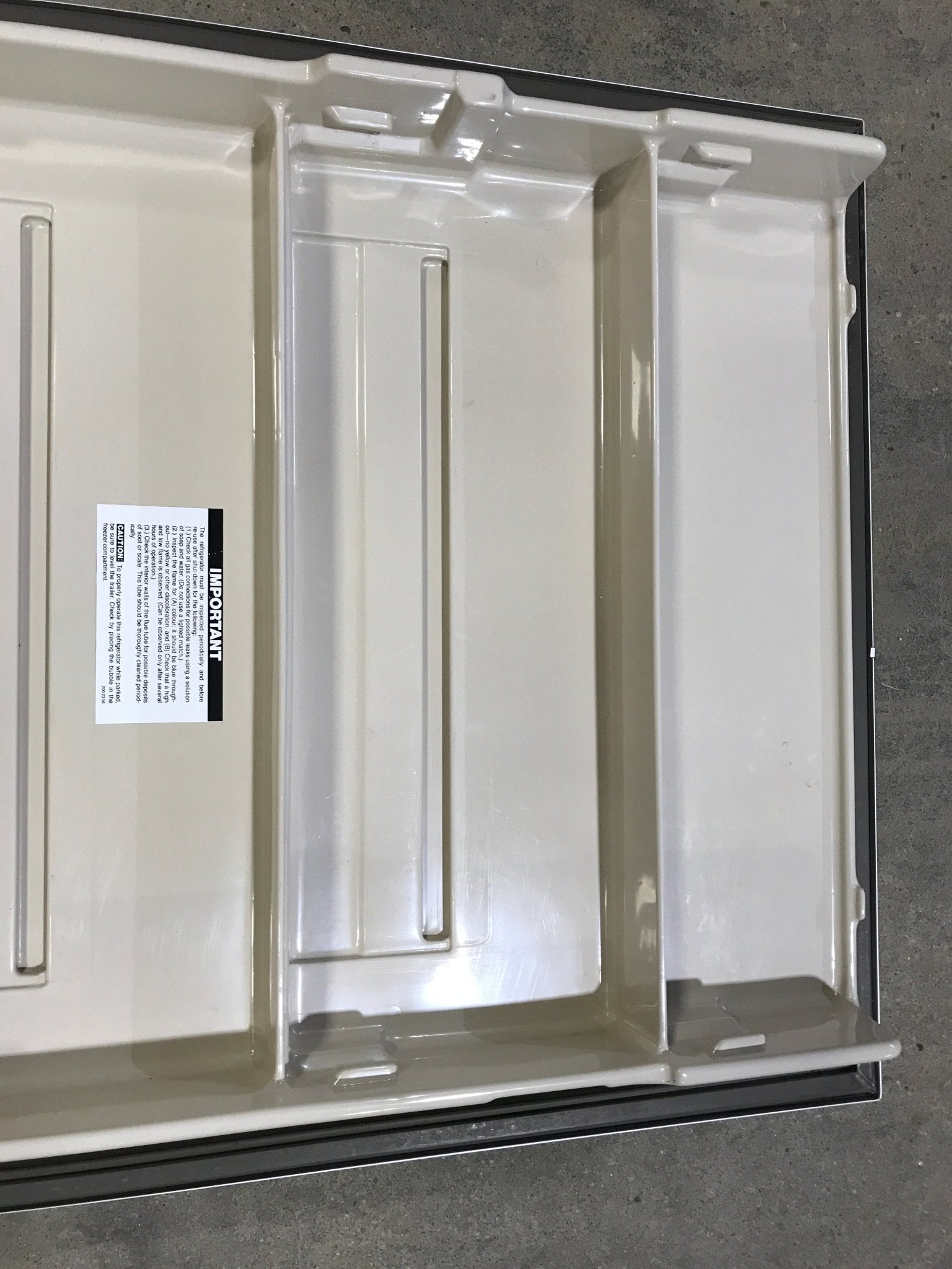 Used Dometic Refrigerator Door 2930929142 - 24 3/8" W x 37" H - Young Farts RV Parts