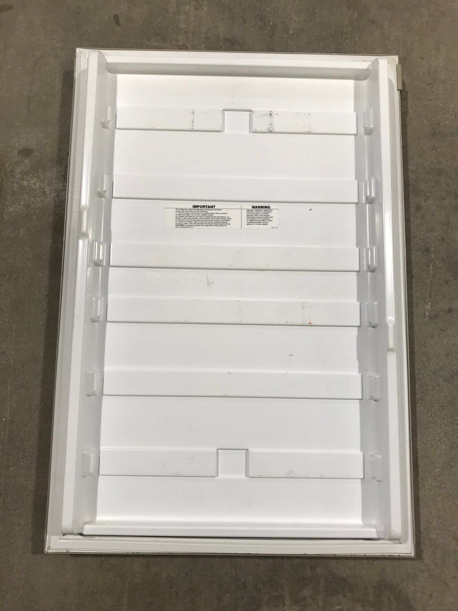 Used Dometic Refrigerator Door Complete - Young Farts RV Parts