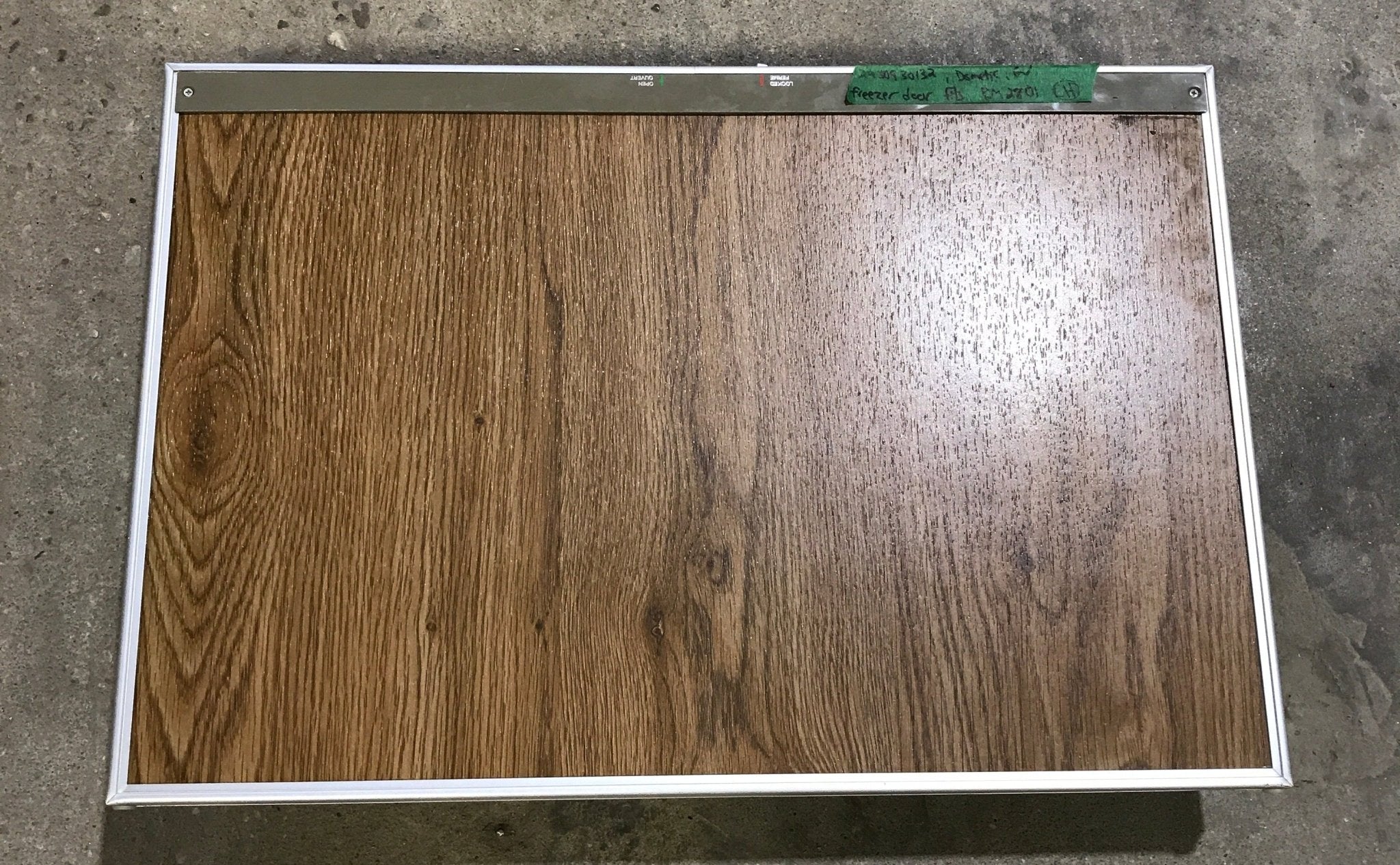 Used Dometic Refrigerator Freezer Door 2930930132 - 24 1/2" W x 16 1/2" H - Young Farts RV Parts