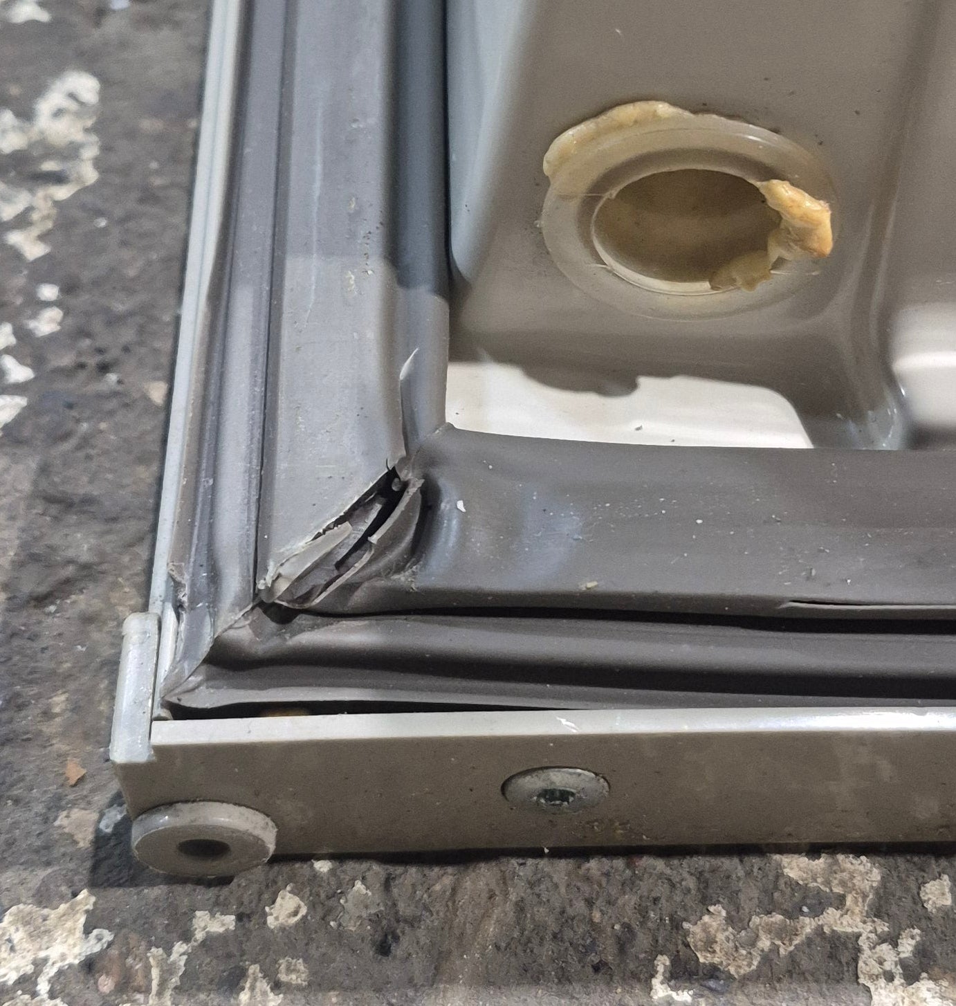 Used Dometic Refrigerator Main Door, RH, Good Used Shape - 2931639112 - Young Farts RV Parts