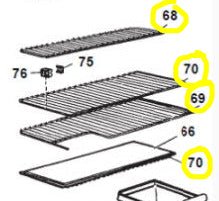 Used Dometic RM2807 Wire Shelf Set - Young Farts RV Parts