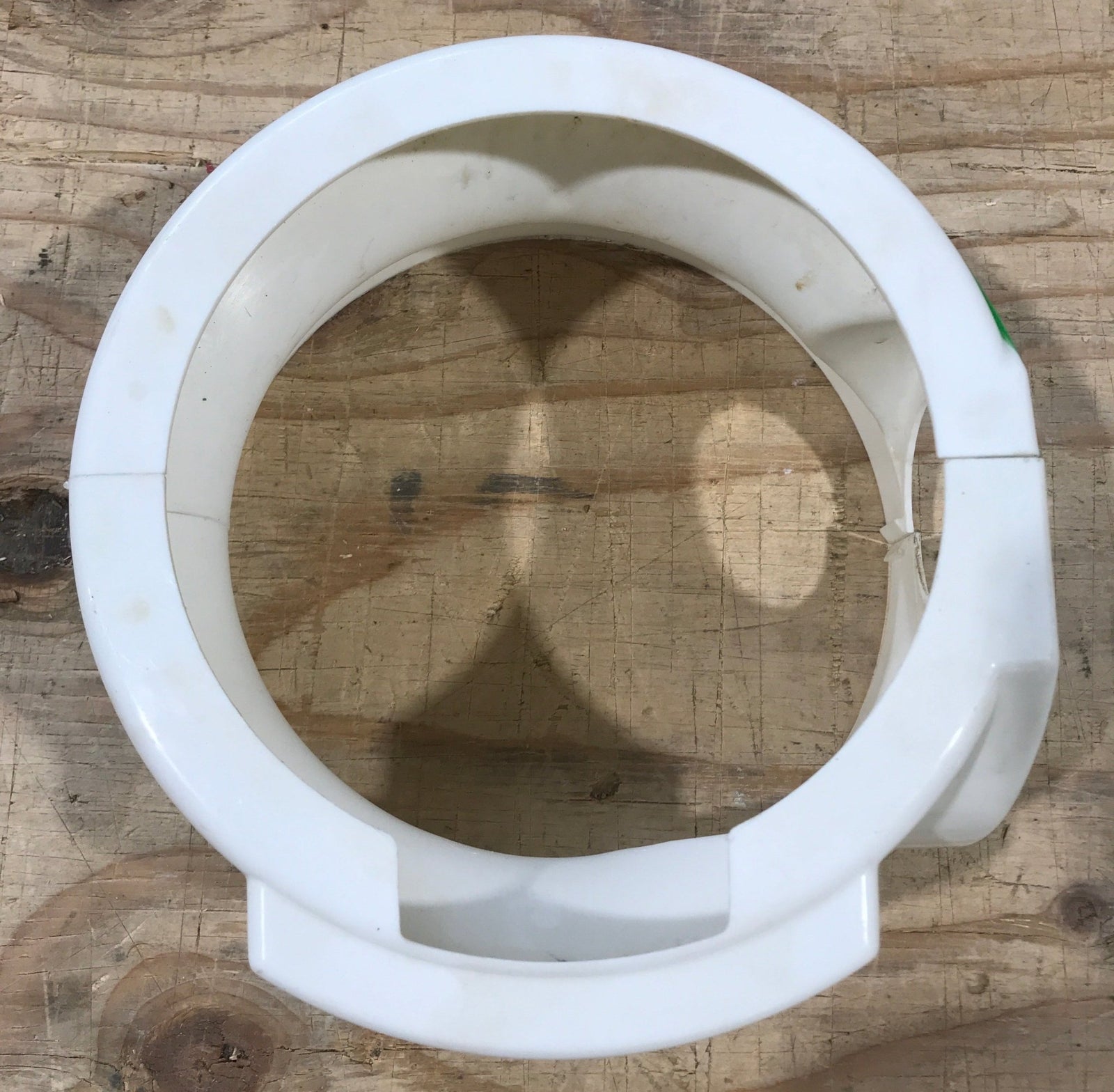 Used Dometic Toilet Base Cover, Short, White - 385310108 - Young Farts RV Parts