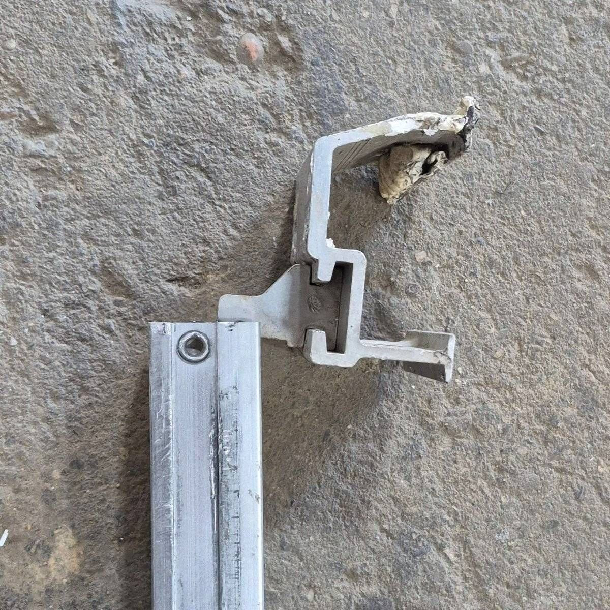 Used Dometic Upper Rafter Arm, Silver (Satin), 66