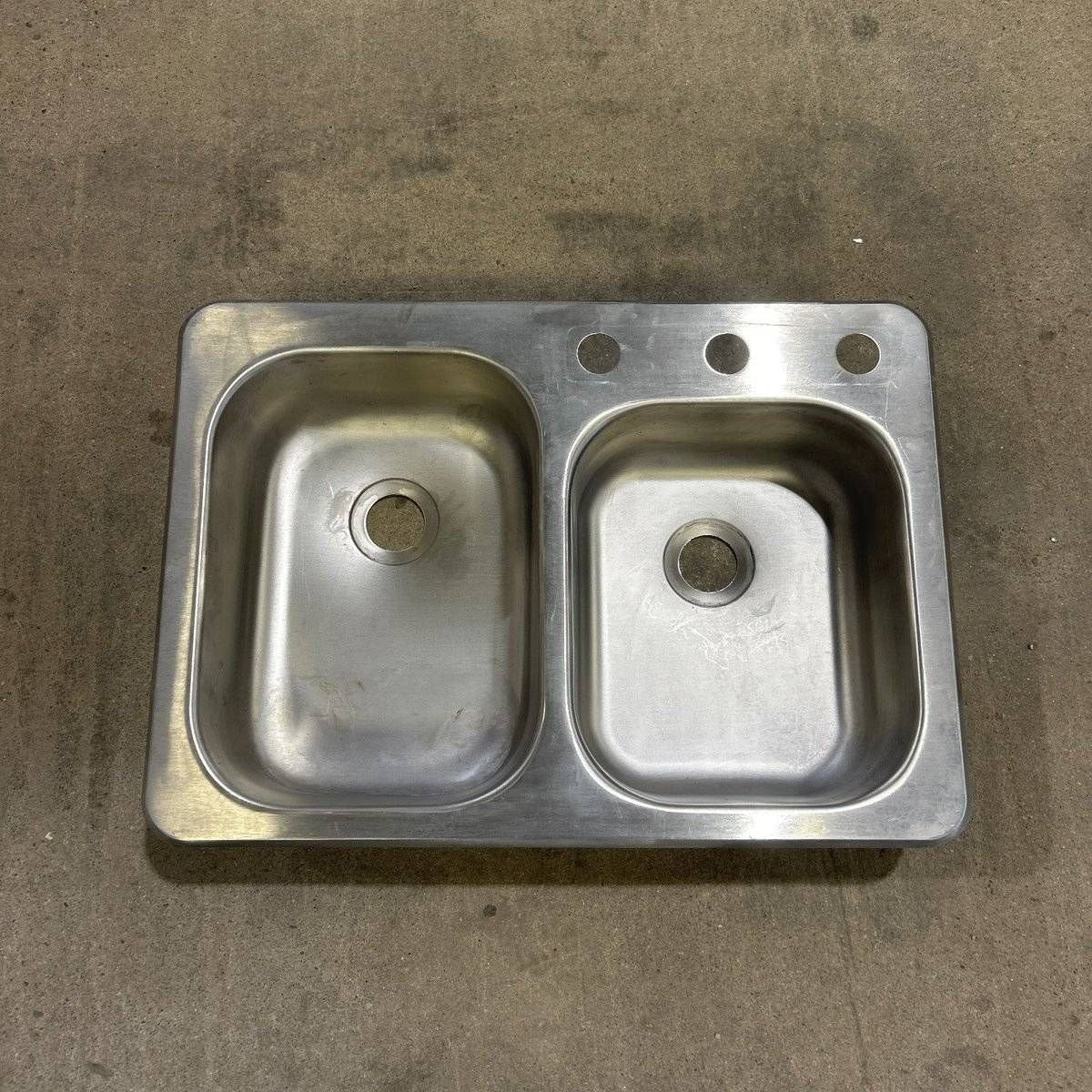 Used Double Kitchen Sink - 24.0