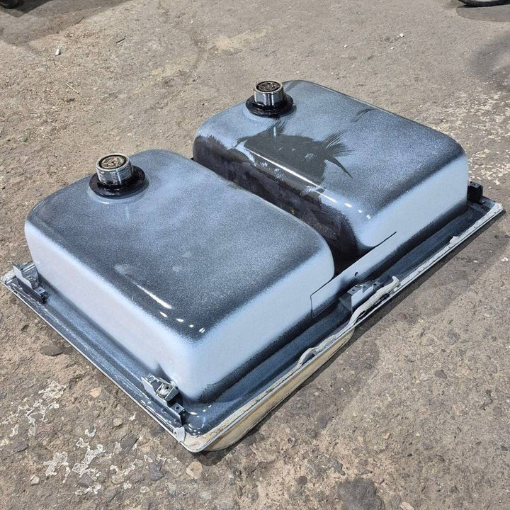 Used Double Kitchen Sink - 24.5" x 18" - Young Farts RV Parts