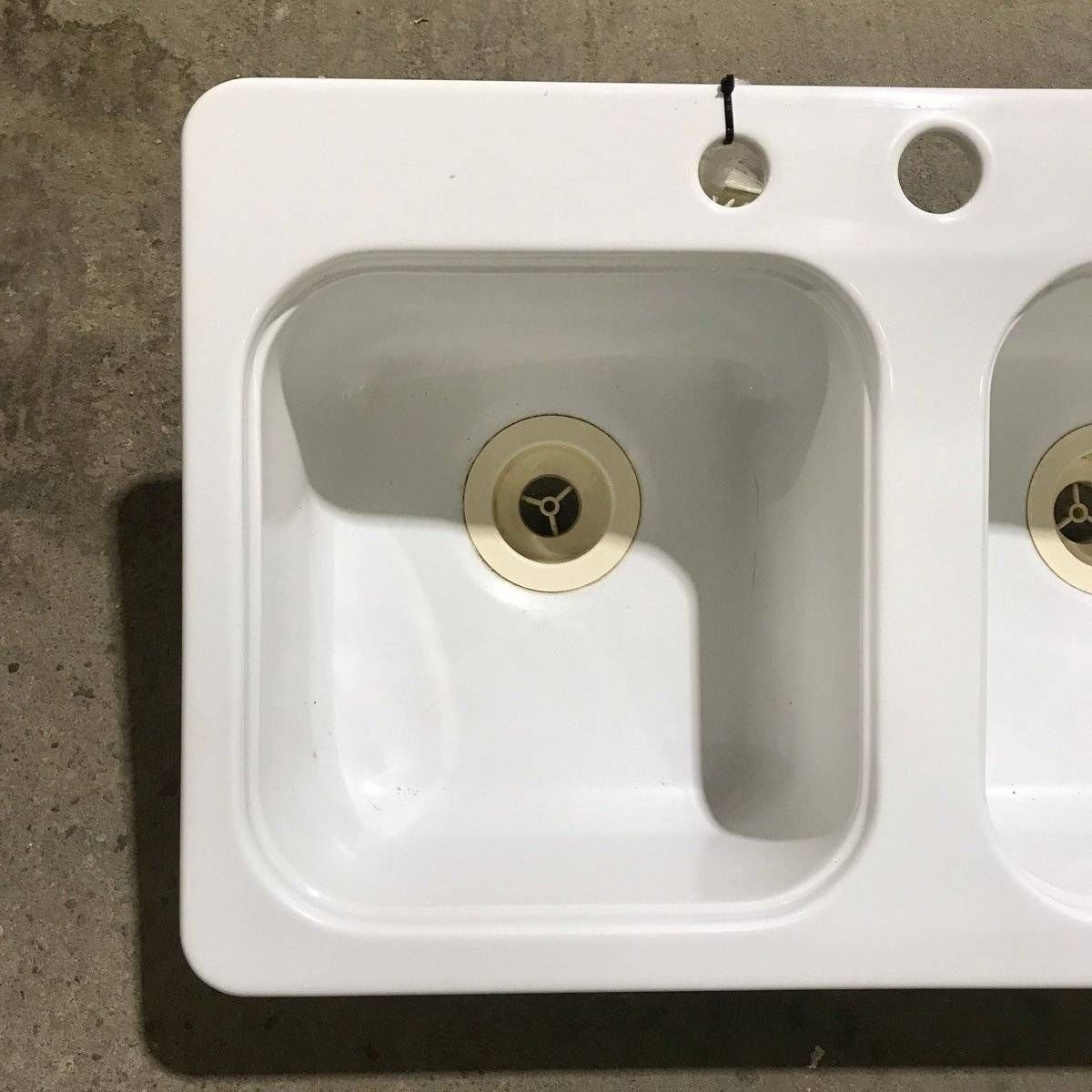 Used Double Kitchen Sink - 29" x 17.5" x 10" - Young Farts RV Parts