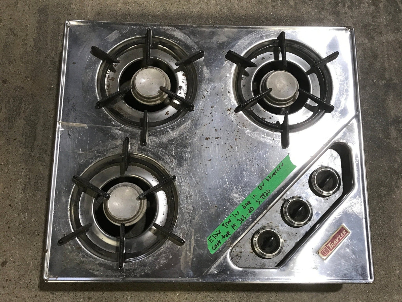 Used ELIXIR TRAV'LER - 3 Burner Cook Top - Young Farts RV Parts