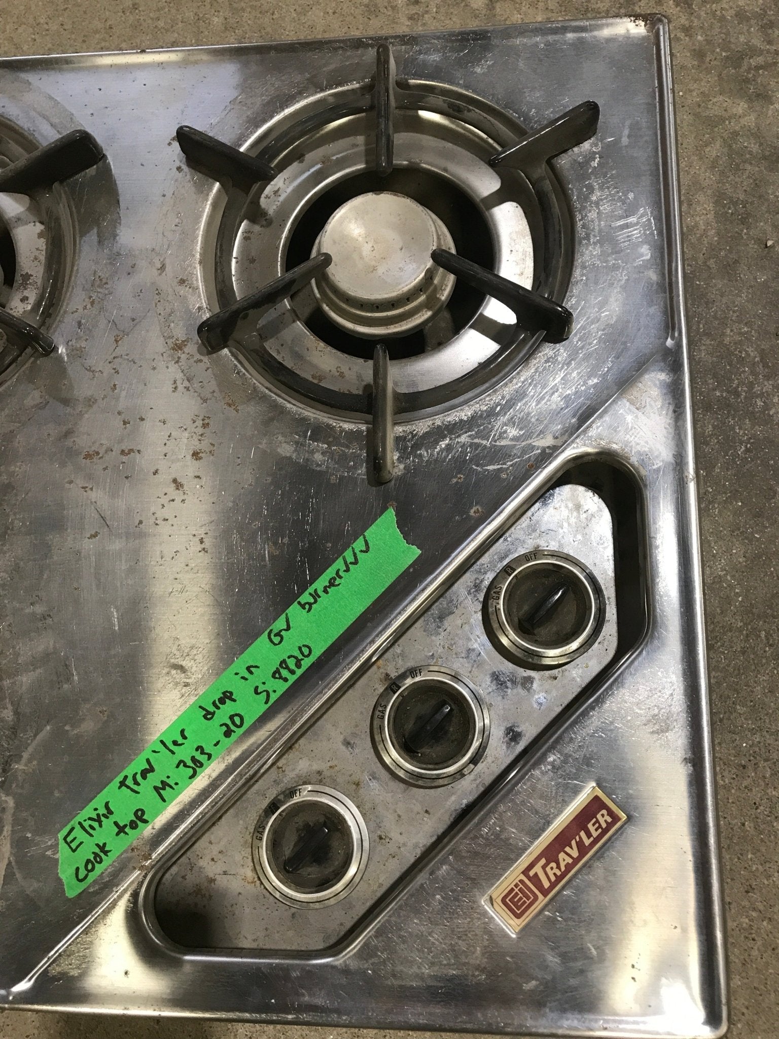 Used ELIXIR TRAV'LER - 3 Burner Cook Top - Young Farts RV Parts