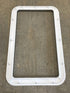 Used Entry door window Interior Frame: 24 3/4" x 15 3/4" - Young Farts RV Parts