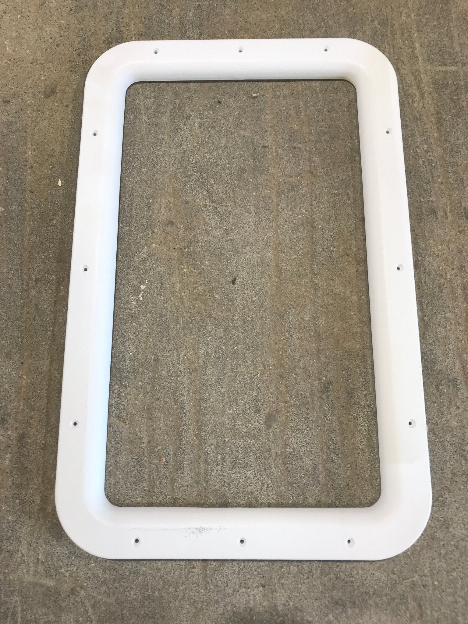Used Entry door window Interior Frame: 24 3/4" x 15 3/4" - Young Farts RV Parts