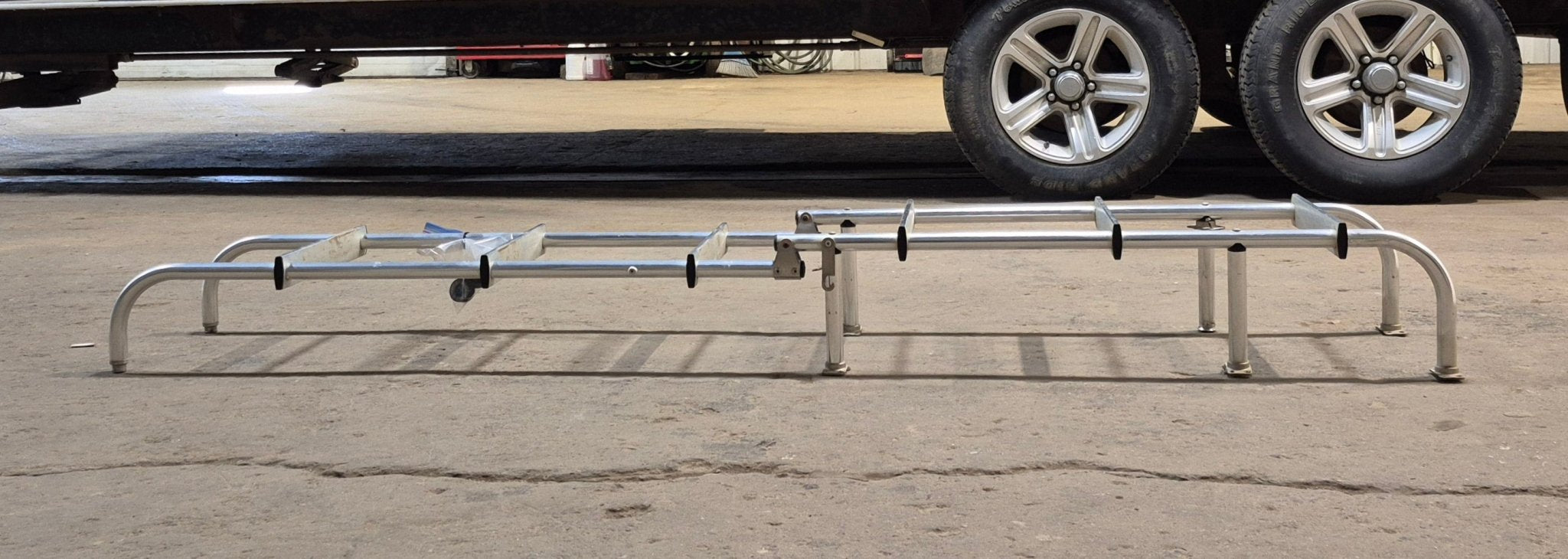 Used Exterior Folding Ladder - Young Farts RV Parts