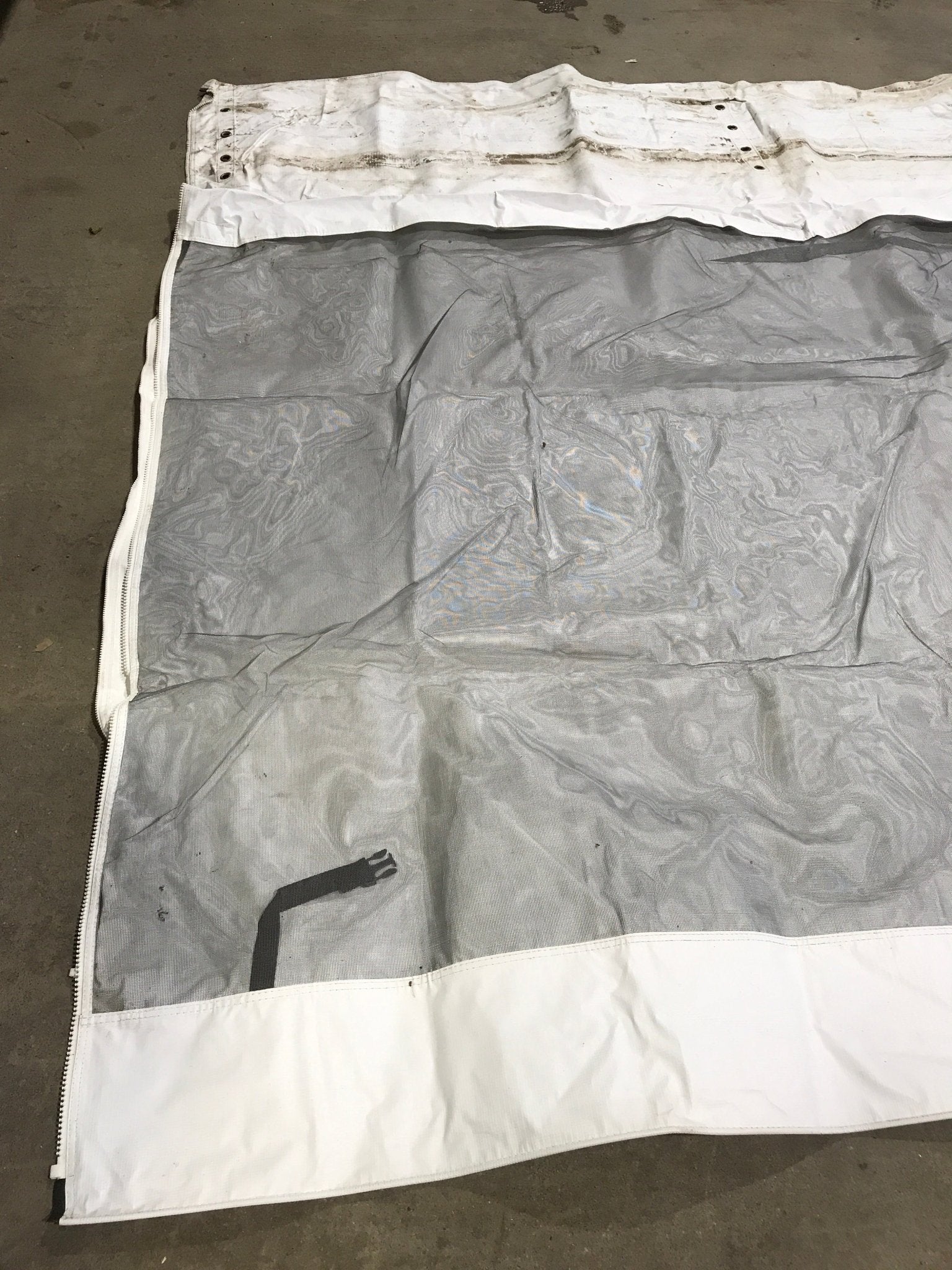 Used Fabric Panel for RV Awning Screen Room - Front Panel - Young Farts RV Parts