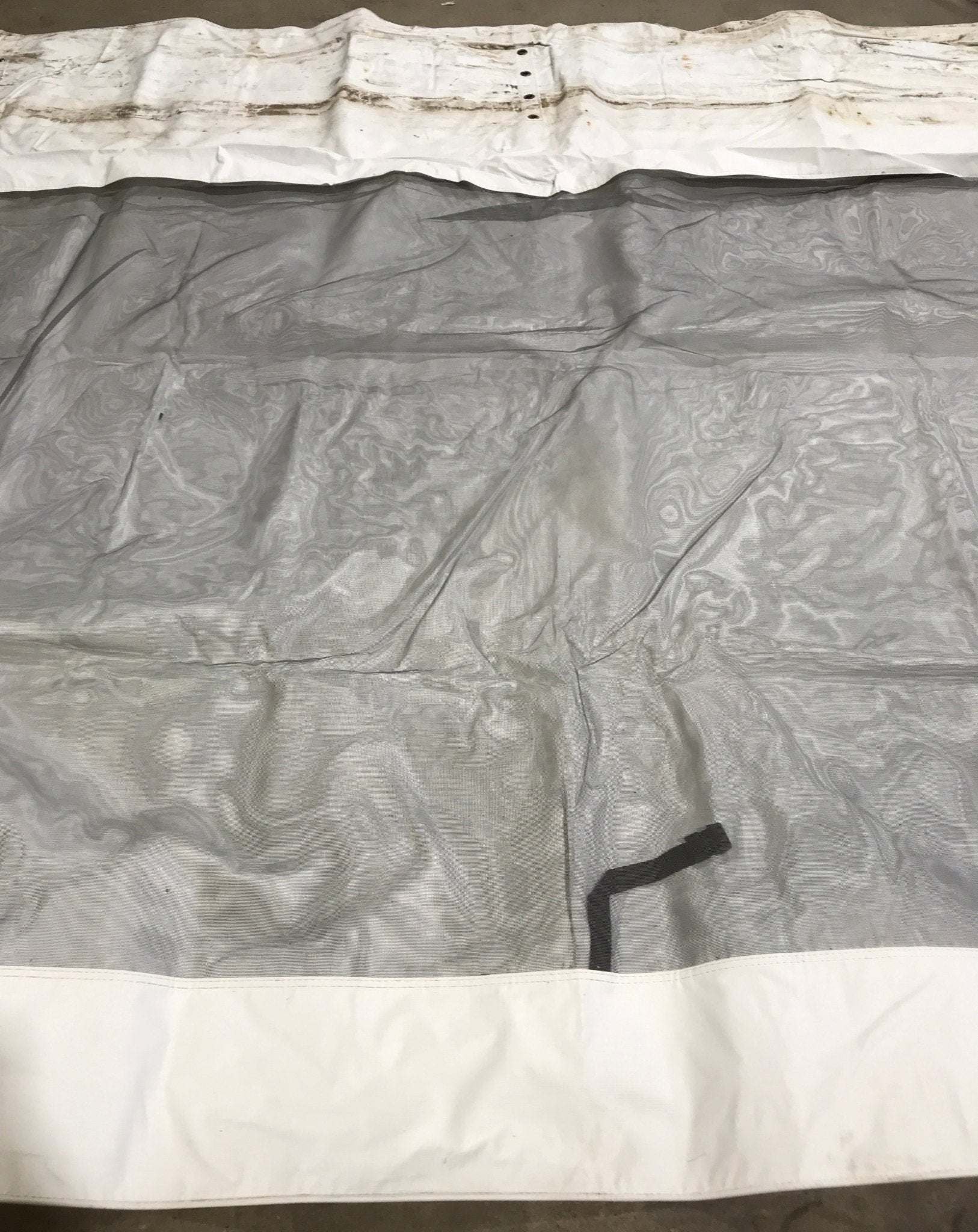 Used Fabric Panel for RV Awning Screen Room - Front Panel - Young Farts RV Parts