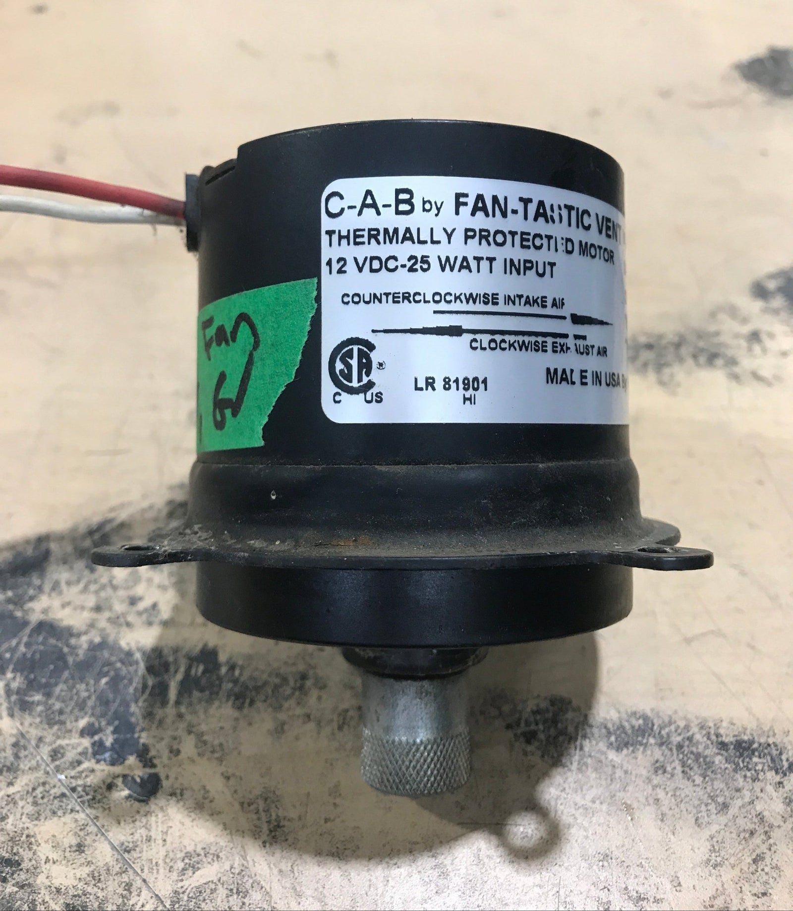 Used Fantastic Roof Vent Motor - Young Farts RV Parts