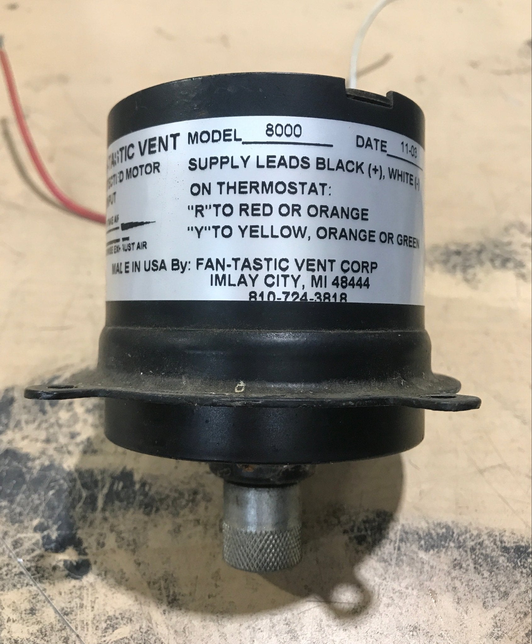 Used Fantastic Roof Vent Motor - Young Farts RV Parts