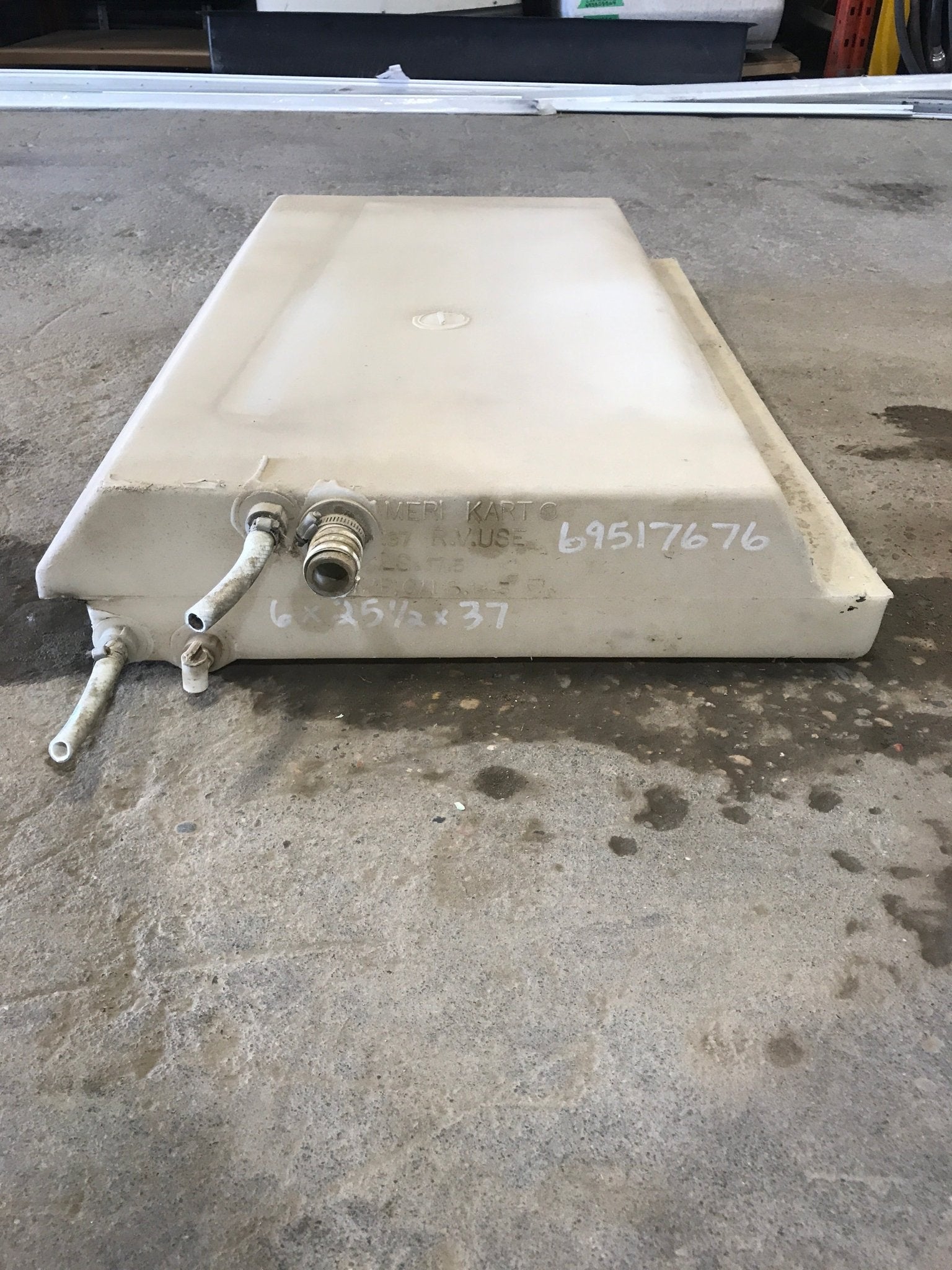 Used Fresh Water Tank 6” x 25 1/2” x 37" - Young Farts RV Parts