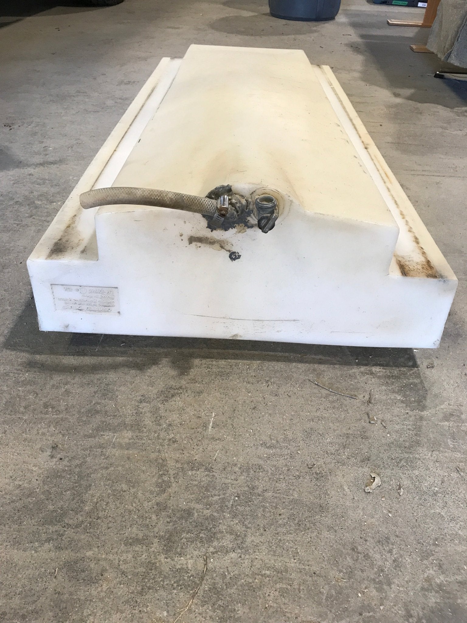 Used Fresh Water Tank 7" H x 24" W x 57” L - Young Farts RV Parts