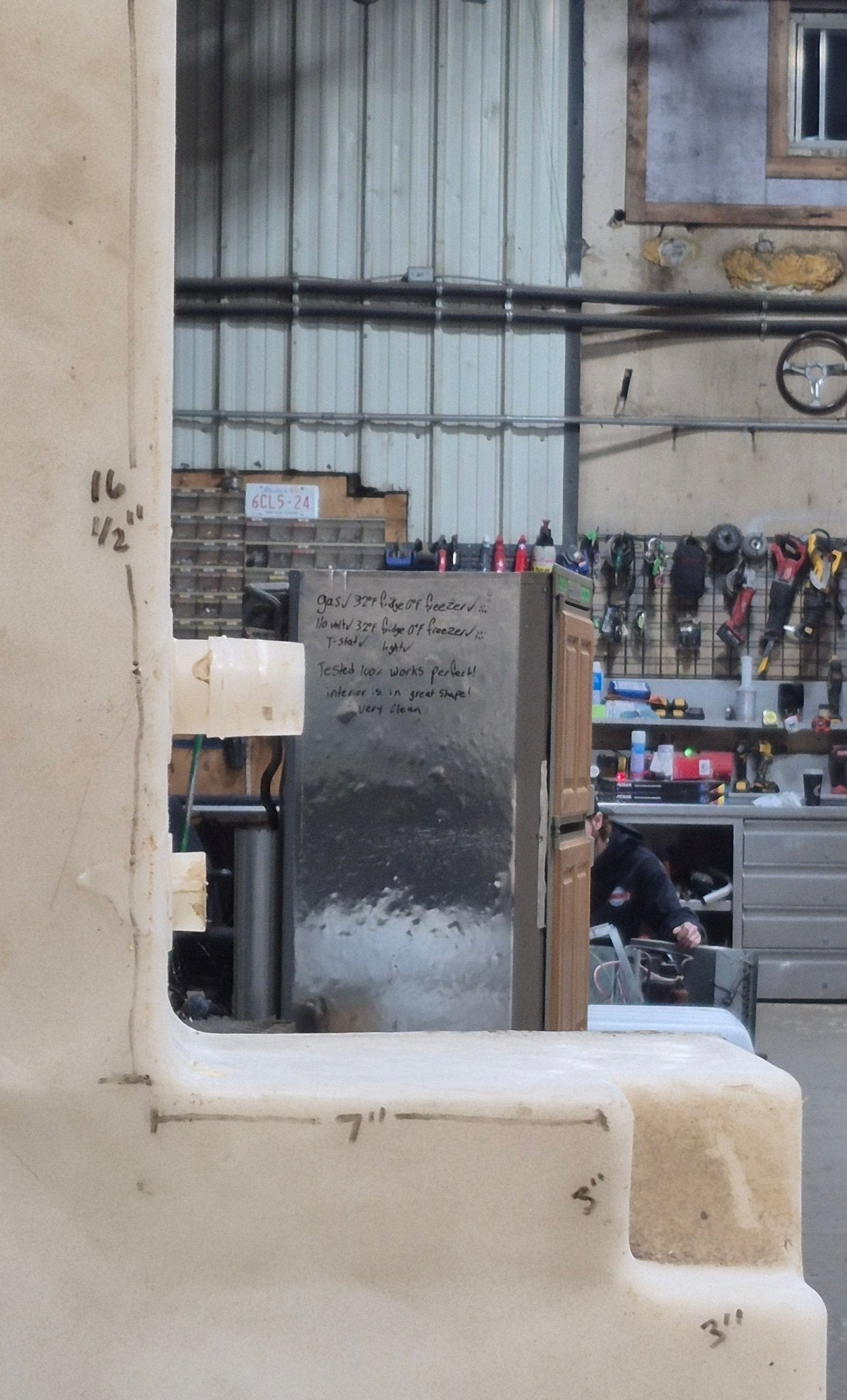 Used Fresh Water Tank 8 3/4” H x 24” W x 52” L - Young Farts RV Parts