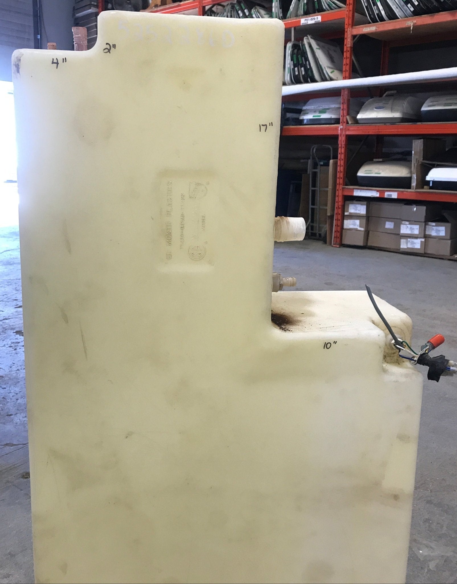 Used Fresh Water Tank 9" H  x 24" W x 53” L - Young Farts RV Parts
