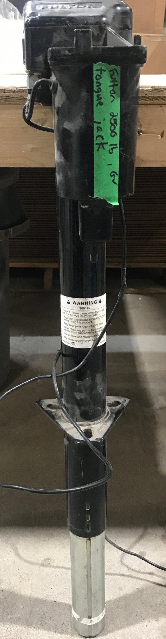 Used Fulton Electric/Power Tongue Jack - A - Frame style - Young Farts RV Parts