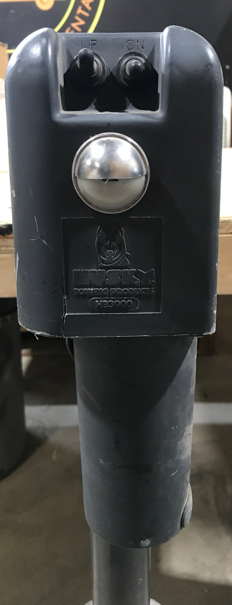 Used Husky Brute Electric/Power Tongue Jack - A - Frame style - Young Farts RV Parts