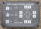 Used HWH Touch Panel Relay System- Hydraulic Leveling Only - RAP1002