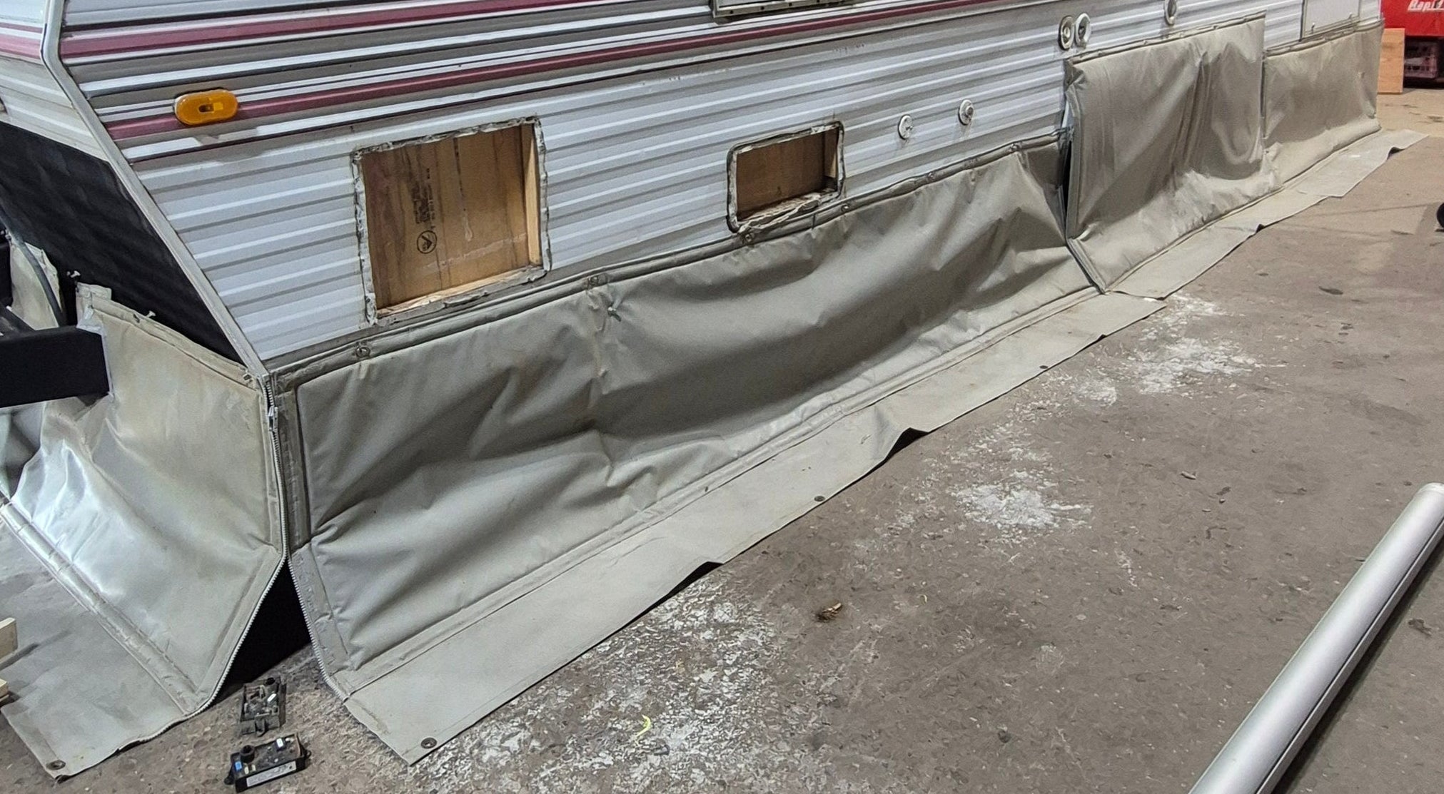 Used Insulated Weather Skirting - 26' x 8' - Young Farts RV Parts