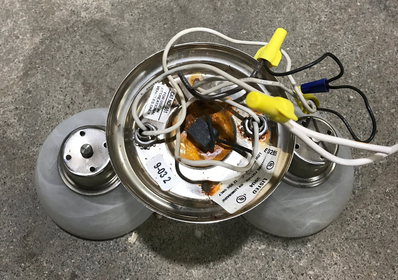 Used Interior Ceiling Mount Light Fixture - Young Farts RV Parts