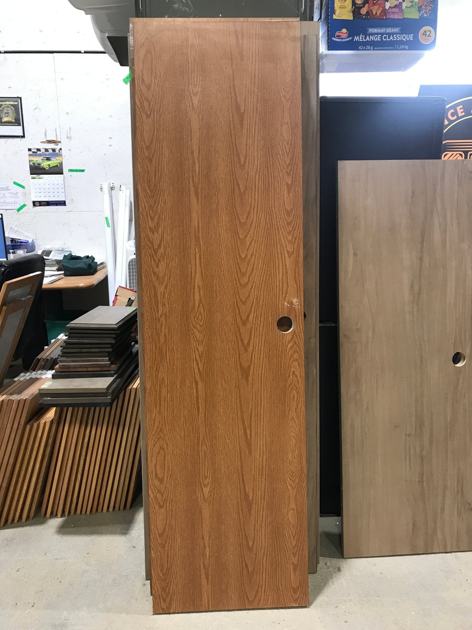 Used Interior Wooden Door 20" W X 72 1/4" H X 1 1/4" D - Young Farts RV Parts