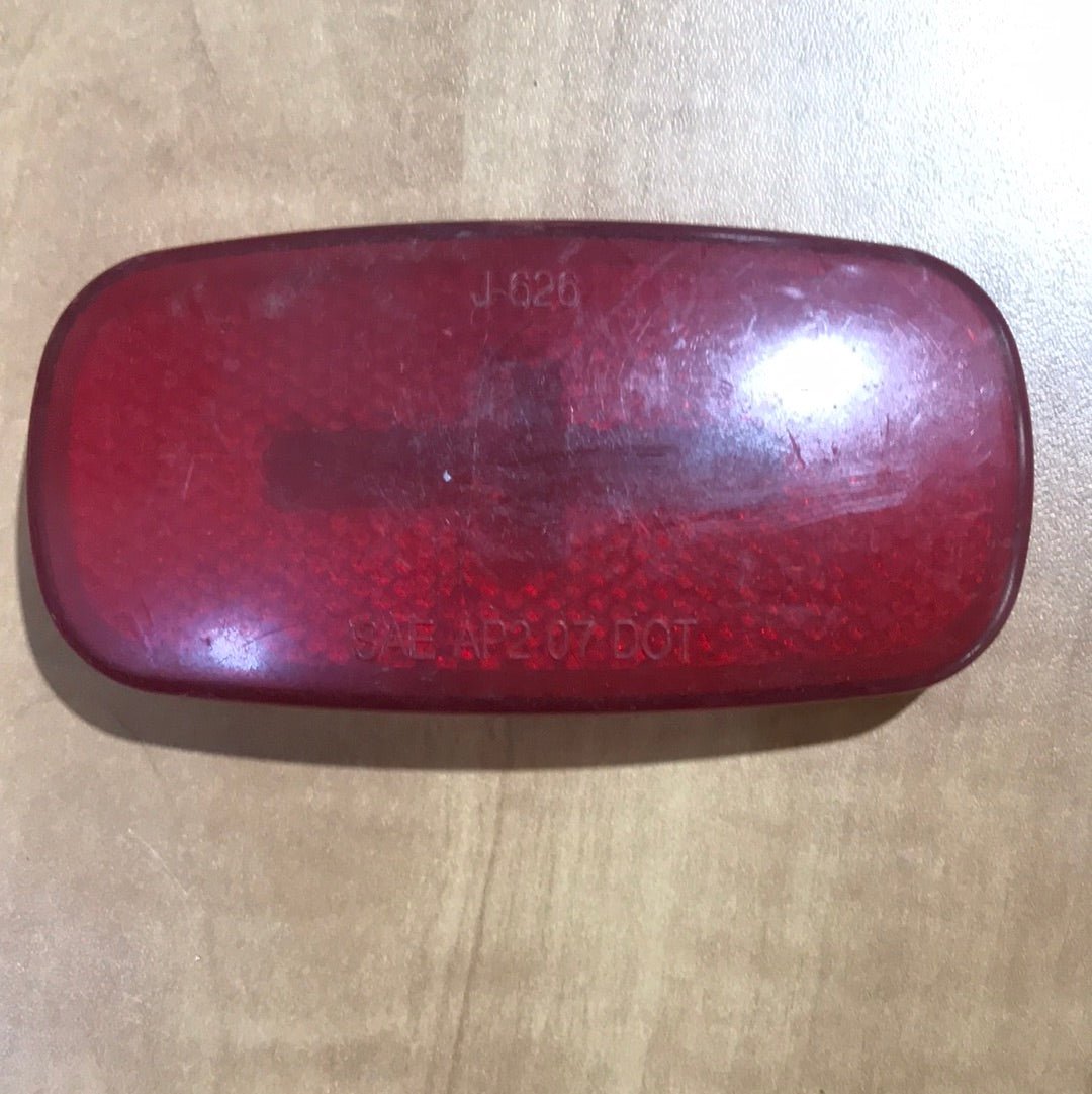 Used J - 626 - SAE AP2 02 07 DOT Replacement Lens for Marker Lights - Red - Young Farts RV Parts