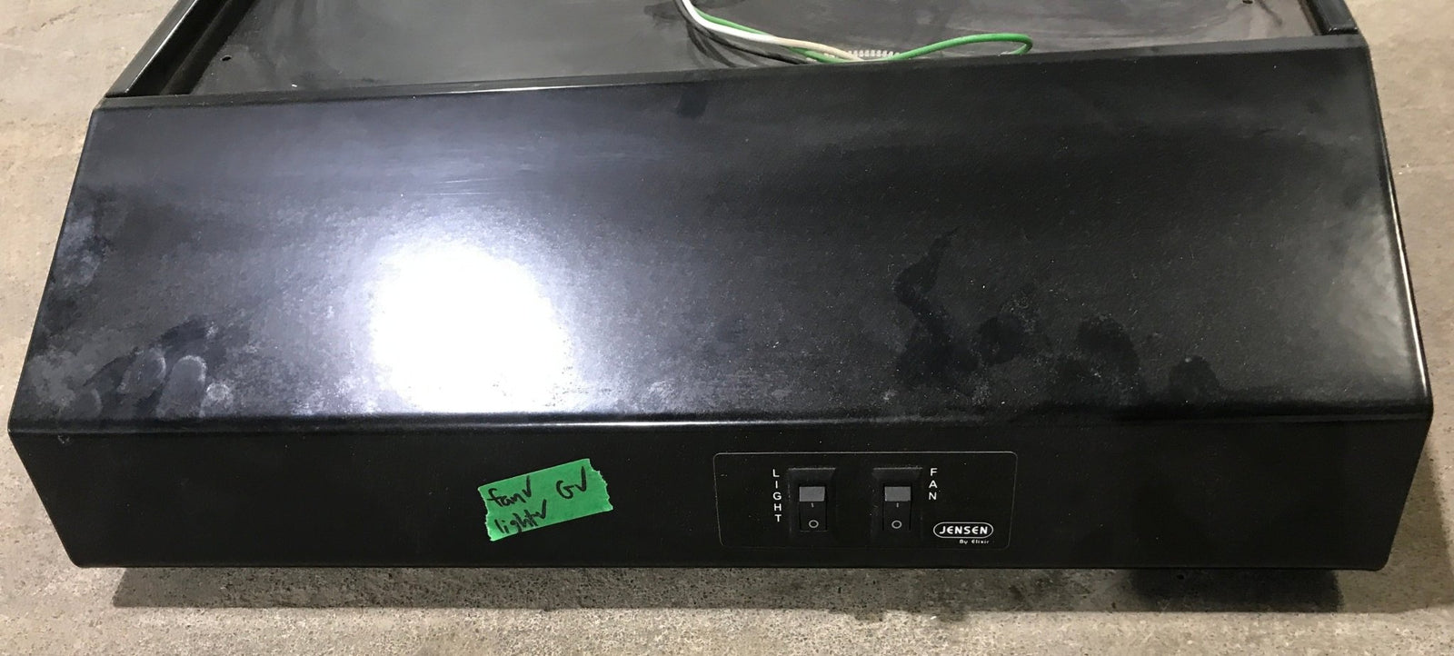 Used Jensen RV Range Hood Fan With Tank Monitor 63 - 210 - 05 - Young Farts RV Parts