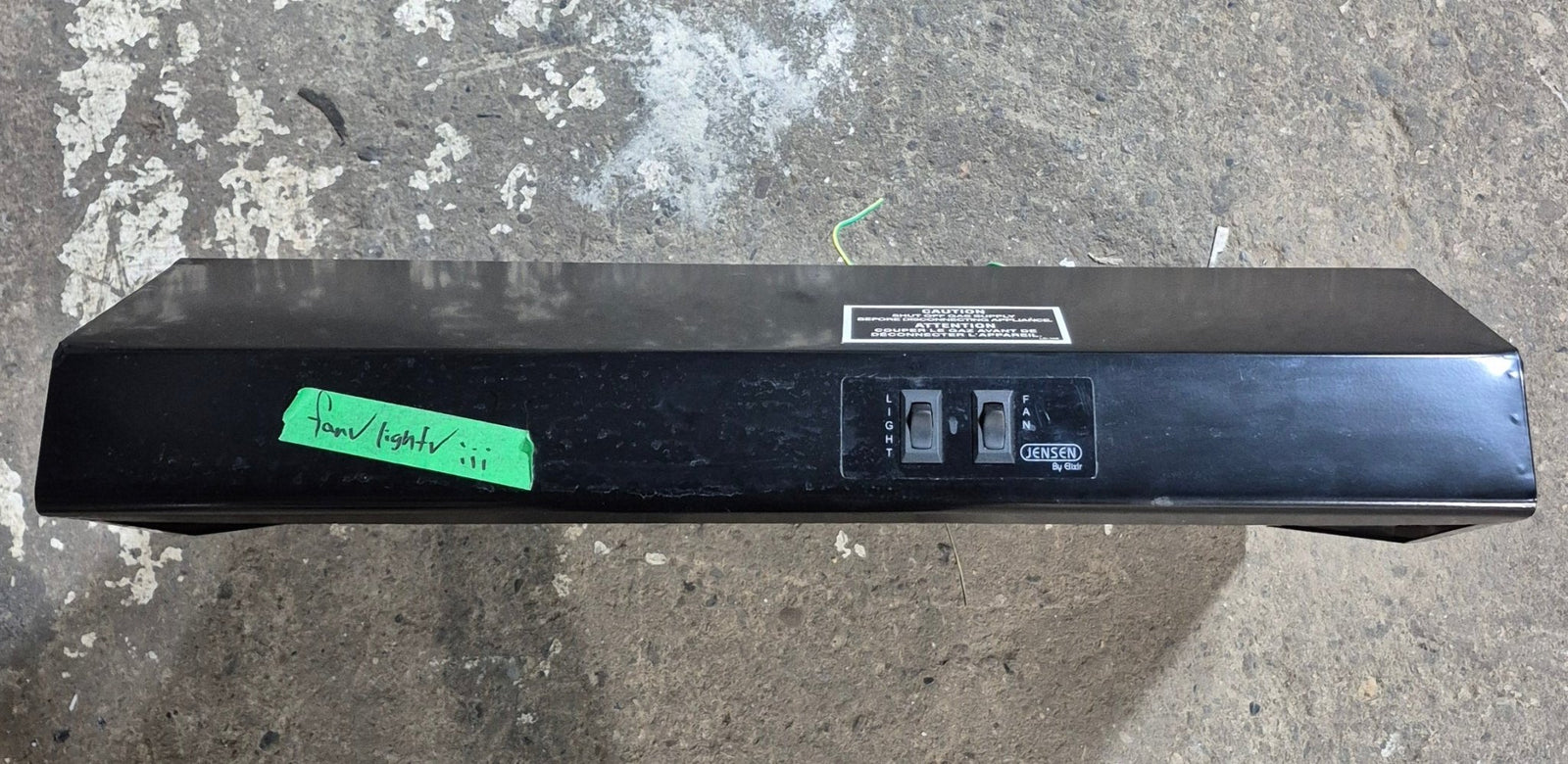 Used Jensen RV Range Hood Fan, With Tank Monitor - R0923300 - C - Young Farts RV Parts