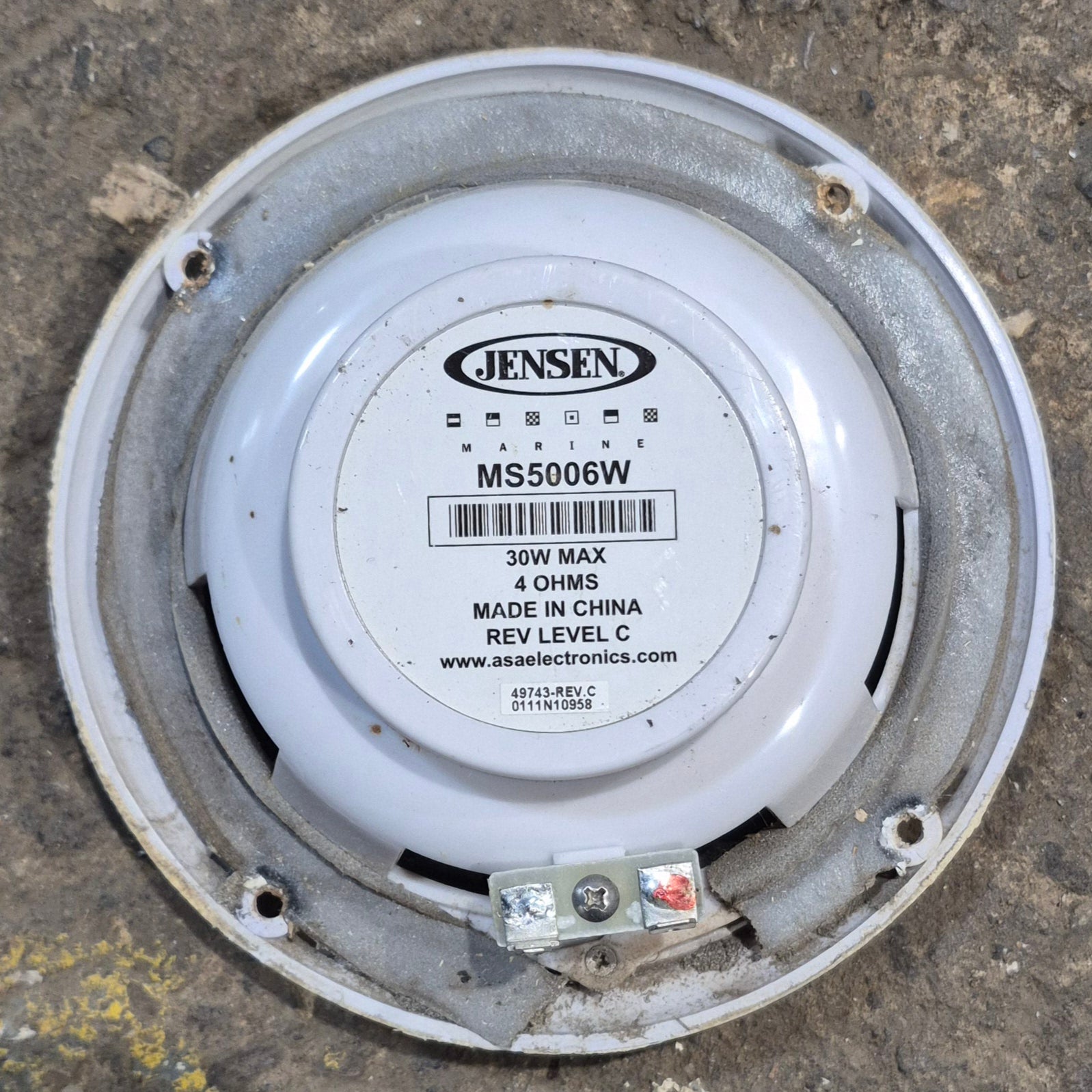 Used JENSEN Water Resistant Speaker - MS5006W - Young Farts RV Parts