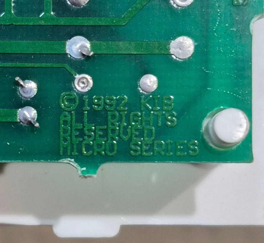 Used KIB Micro Monitor Front Panel, White - SUBPCBM2 - PCBM2 - C - YYZ - Young Farts RV Parts