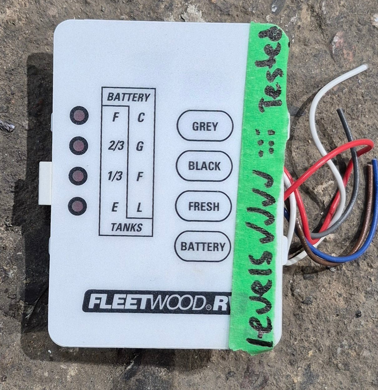 Used KIB Micro Monitor Front Panel, White - SUBPCBM2 - PCBM2 - C - YYZ - Young Farts RV Parts