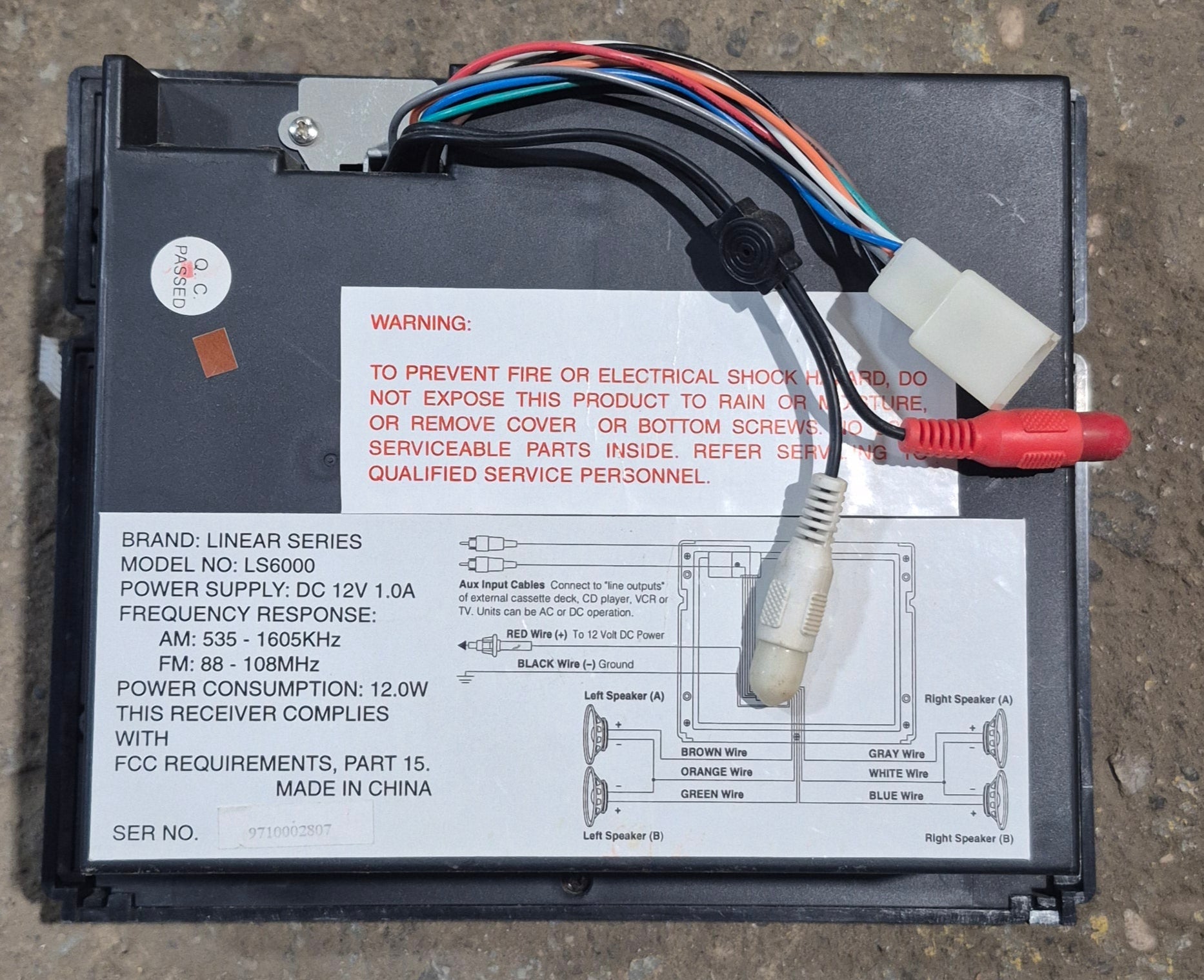 Used Linear Series RV Radio LS7600 - Young Farts RV Parts