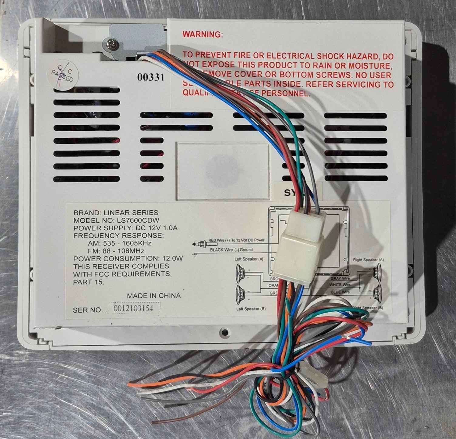 Used Linear Series RV Radio - LS7600CDW - Young Farts RV Parts