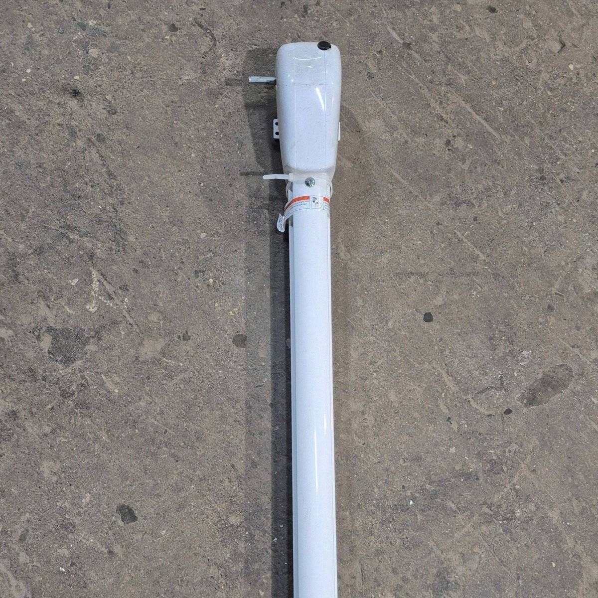 Used Lippert Awning Arm, Drive (Front), White, 59 1/2" - Solera Regal , 672049 (Drive Head) , 688366 (Arm Assembly) - Young Farts RV Parts