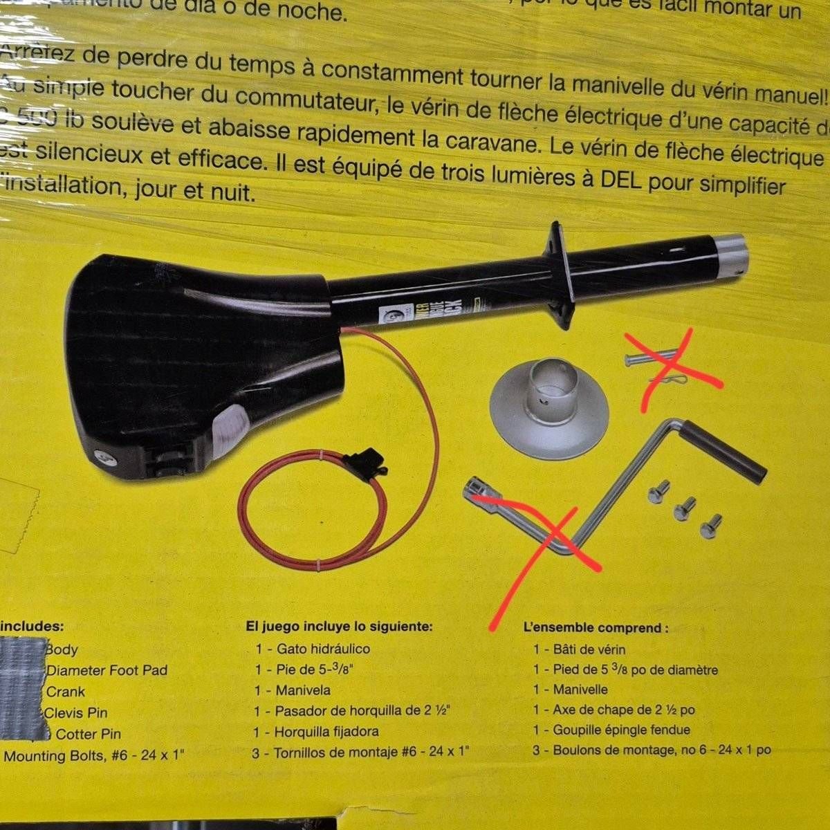 Used Lippert Power Jack - 285318 - Young Farts RV Parts