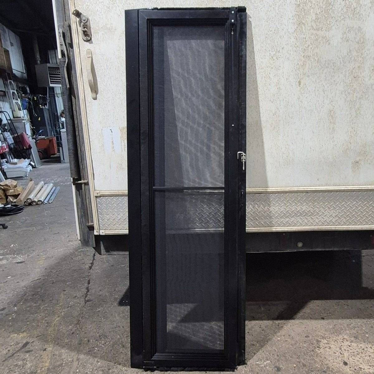 Used Lippert Toy Hauler Patio Wall Armor System Screen Door, Left Side - 82 1/4" X 47 5/8" - Young Farts RV Parts