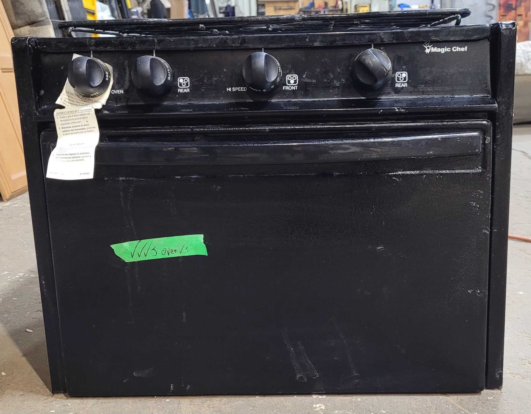 Used Magic Chef 3 Burner RV Range / Cooktop - Young Farts RV Parts