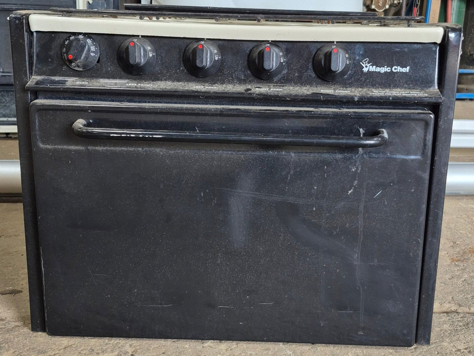 Used Magic Chef 4 Burner RV Range / Cooktop - Young Farts RV Parts