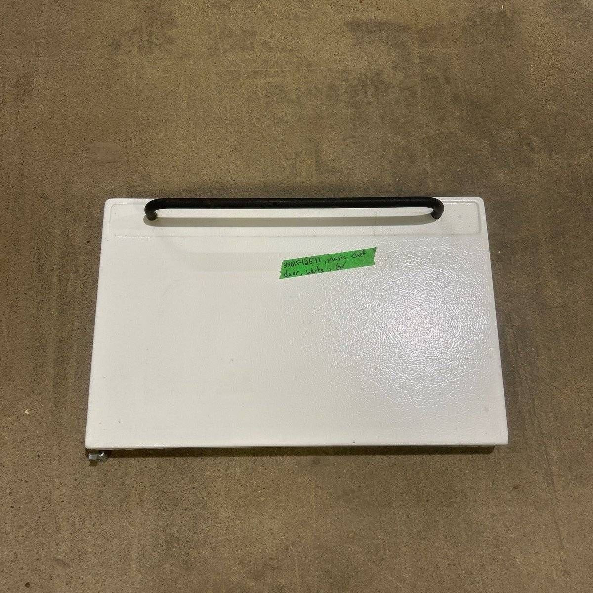 Used Magic Chef Oven Door 2401F12671 (WHITE FACEPLATE) - Young Farts RV Parts