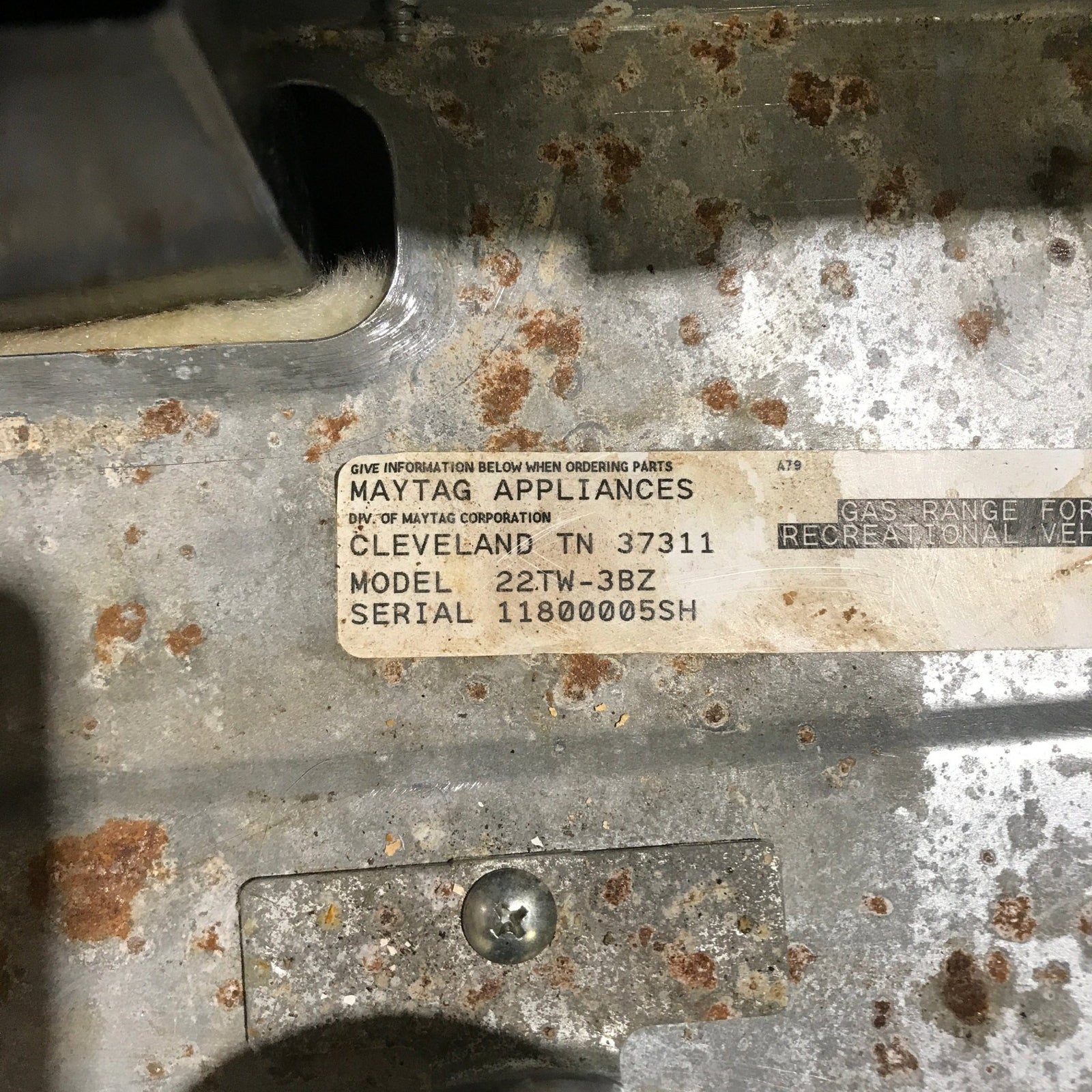 Used Magic Chef RV Range, 3 Burner - 22TW - 3BZ - Young Farts RV Parts